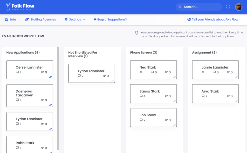 Folk Flow - free-forever Applicant Tracking System