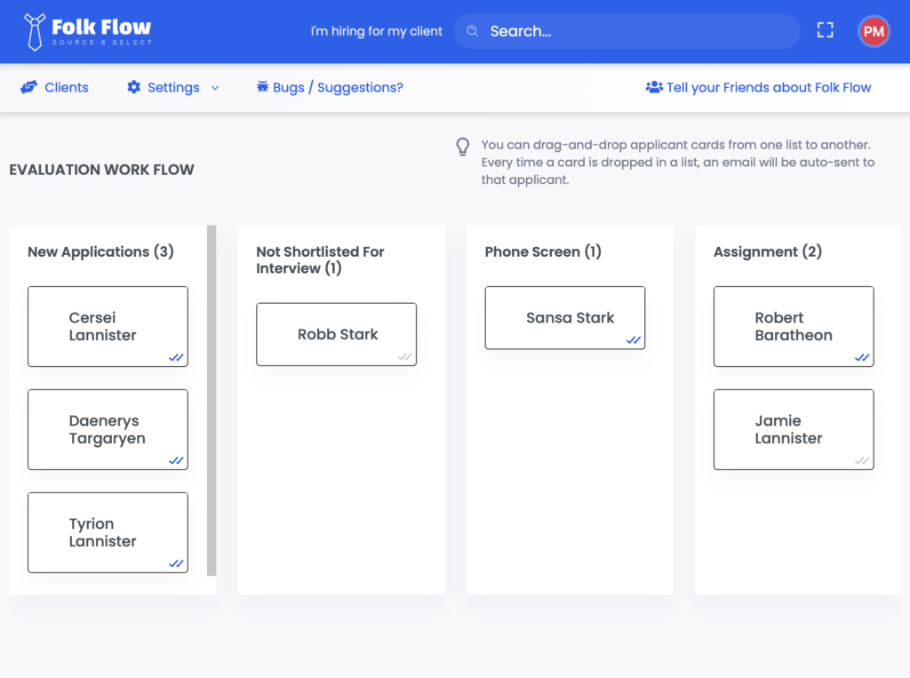 Folk Flow Staffing Agency Software